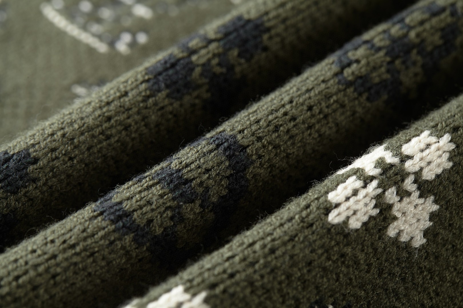 LOUIS VUITTON 路易威登 提花标识毛衣 针织衫 外套 墨绿色 B0 1AJBTL