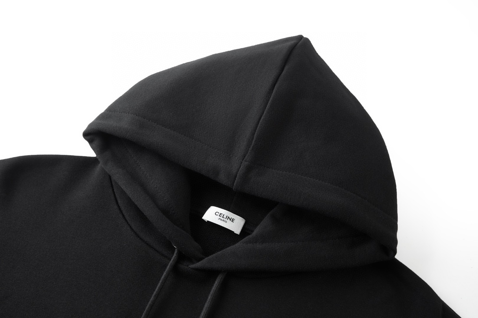 CELINE 赛琳 凯旋门刺绣标识帽衫 连帽卫衣 外套 长袖 黑色 B0 2Y35D450I-38AW