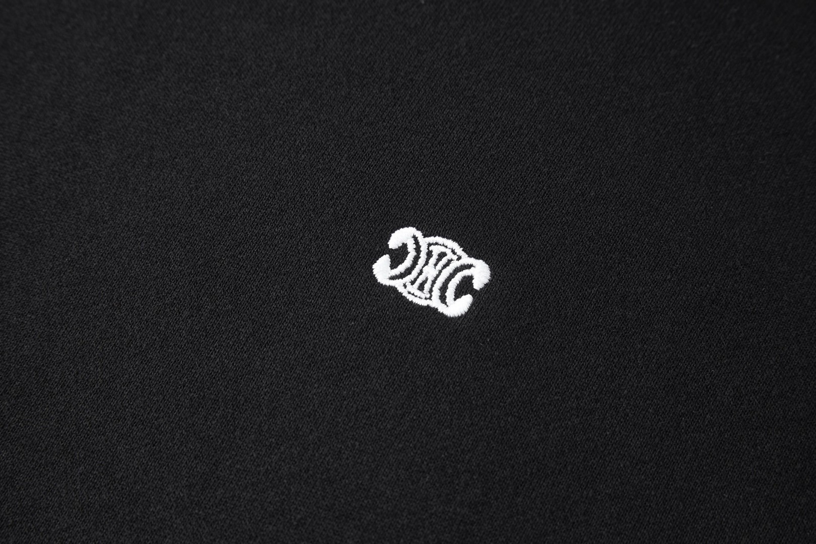 CELINE 赛琳 凯旋门刺绣标识帽衫 连帽卫衣 外套 长袖 黑色 B0 2Y35D450I-38AW