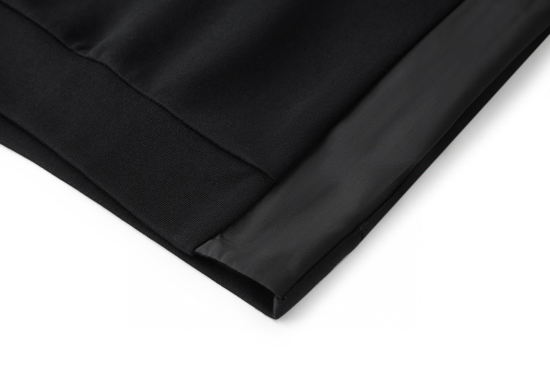 PRADA 普拉达 尼龙拼接空气层卫衣 套头 外套 长袖 深蓝色 黑色 B0 UJL90B-11OQ-F0008