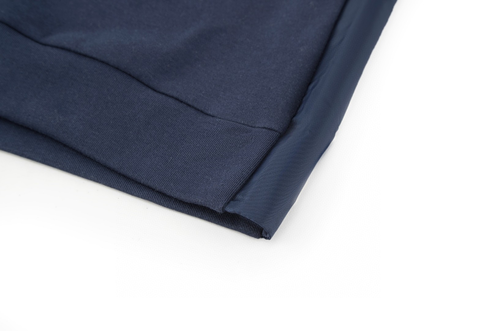 PRADA 普拉达 尼龙拼接空气层卫衣 套头 外套 长袖 深蓝色 黑色 B0 UJL90B-11OQ-F0008