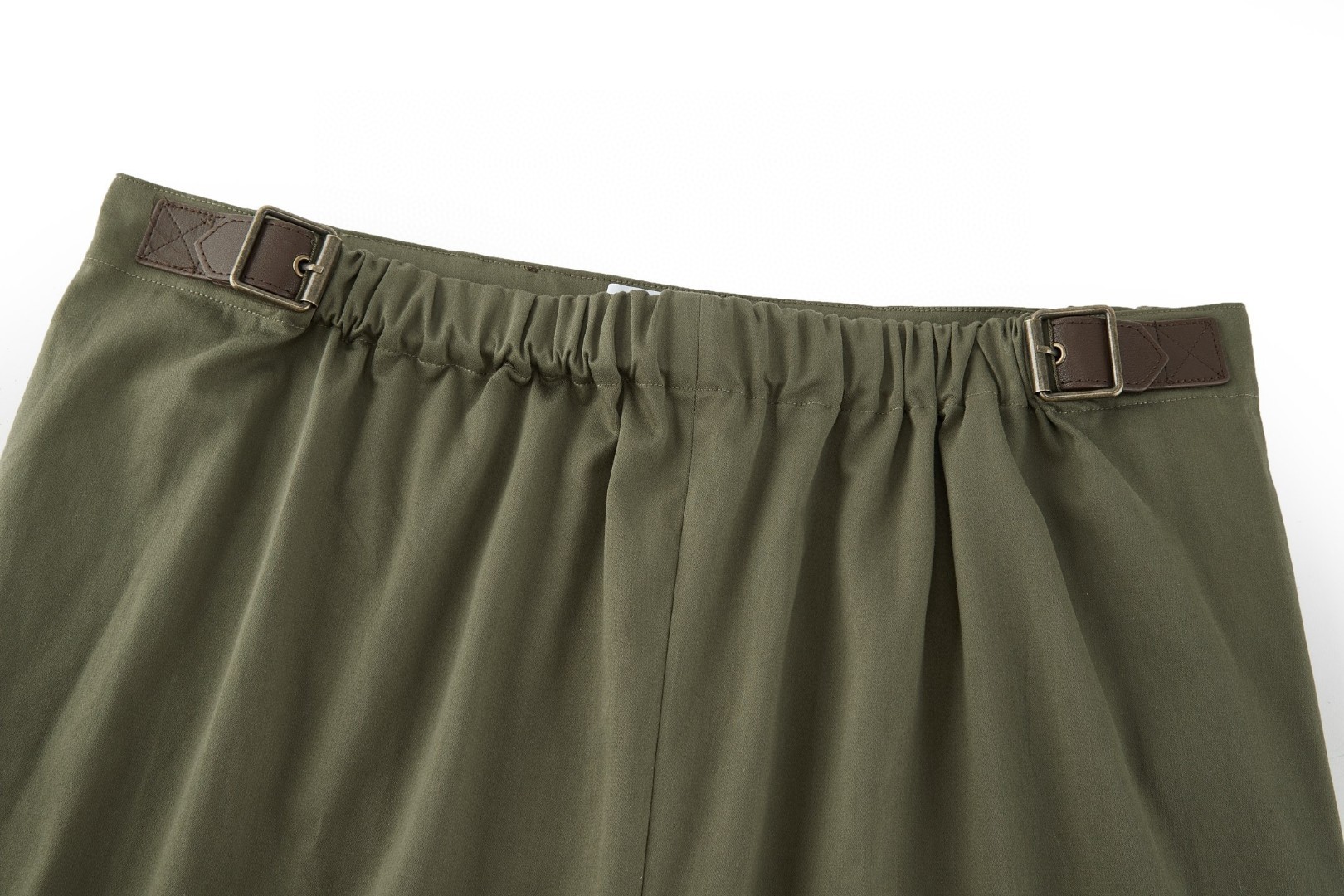 Loewe 罗意威 皮标松紧腰工装裤 休闲裤 长裤 裤子 绿色 B5 H526Y04WHI-4160