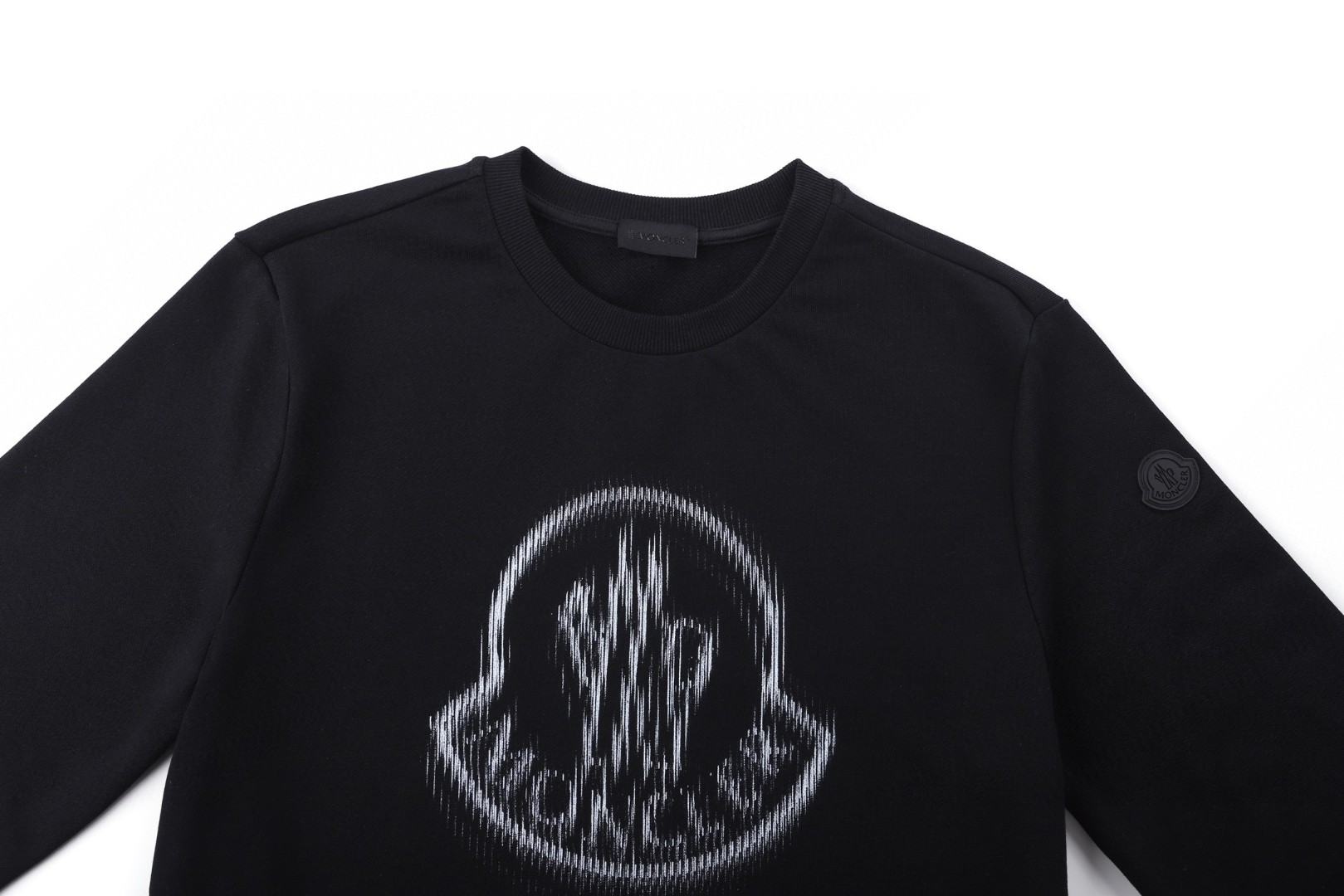 Moncler 蒙口 重影印花圆领卫衣 秋冬 外套 黑色 白色 A5 K10918G00007809KR999