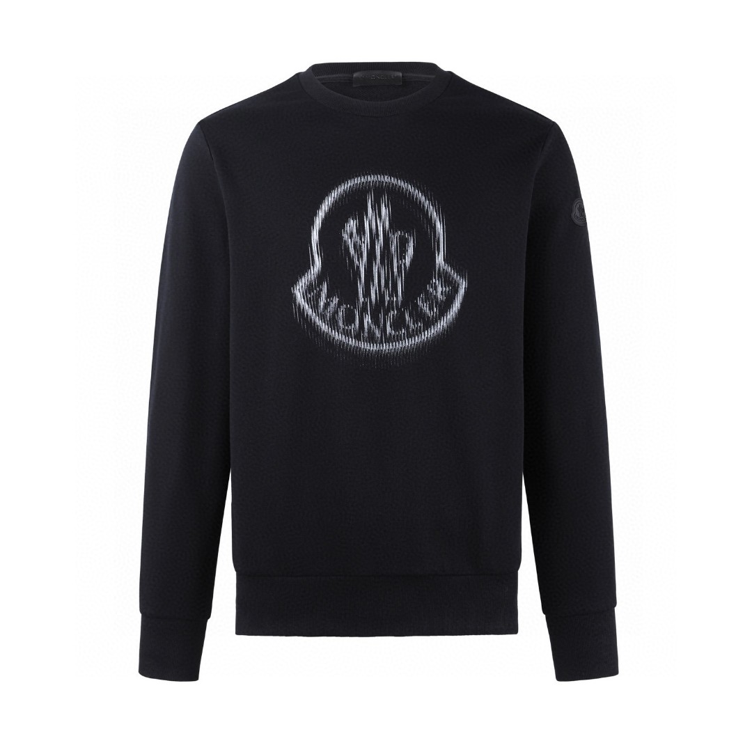 Moncler 蒙口 重影印花圆领卫衣 秋冬 外套 黑色 白色 A5 K10918G00007809KR999