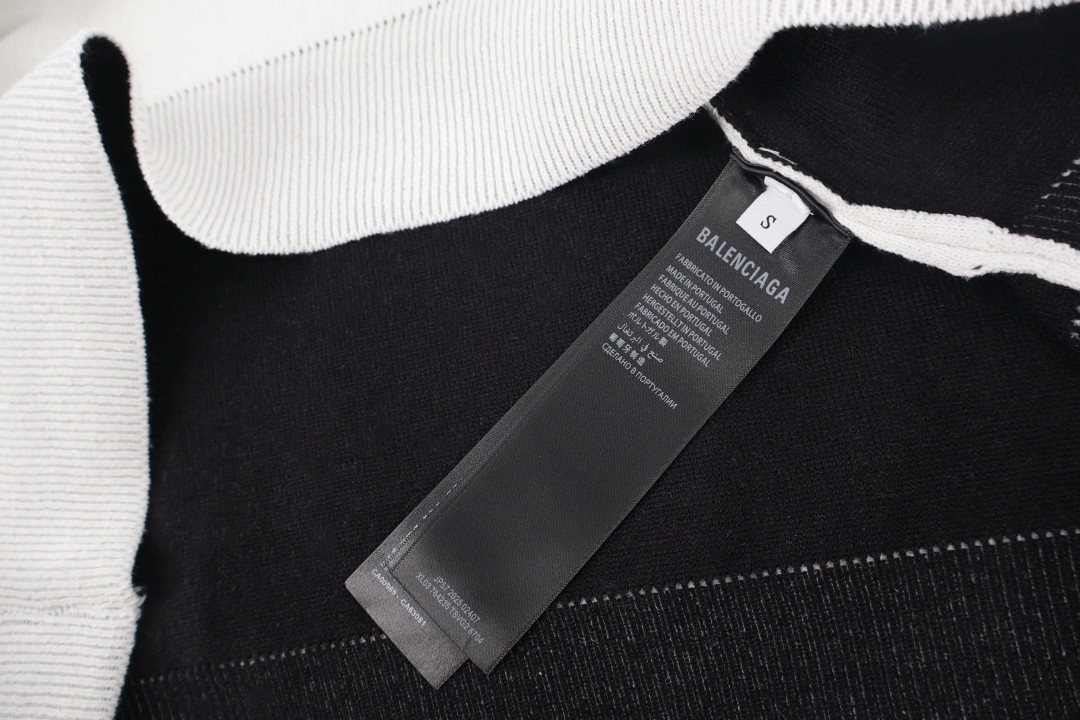 Balenciaga 巴黎世家 SKI滑雪系列 羊毛针织衫 毛衣 外套 长袖 黑色 白色 B0 857094T17691070