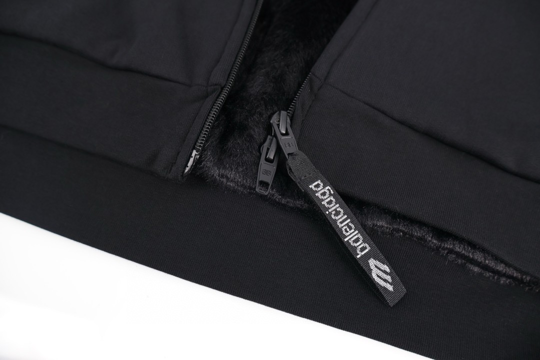 Balenciaga 巴黎世家 毛领拉链连帽卫衣 外套 长袖 白色 黑色 C0 855346TTVK89080
