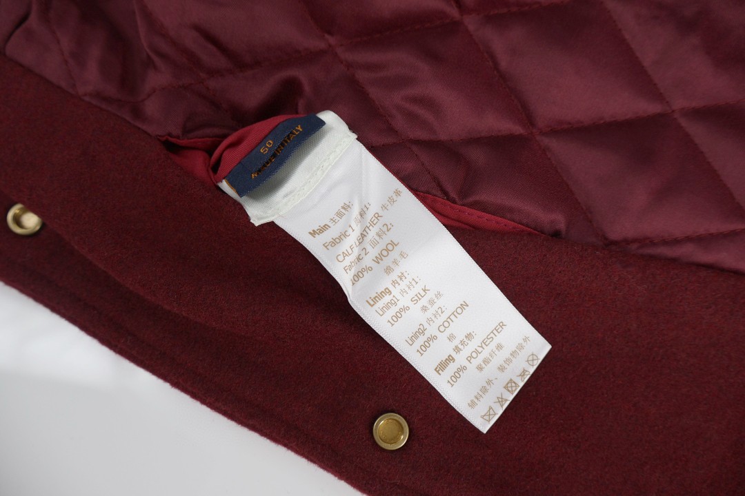 LOUIS VUITTON 路易威登 Nigo联名款 头像棒球服外套 夹克 红色 C0 1AIMP6