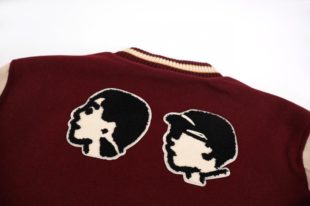 LOUIS VUITTON 路易威登 Nigo联名款 头像棒球服外套 夹克 红色 C0 1AIMP6