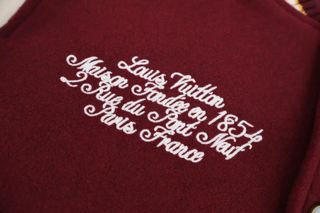 LOUIS VUITTON 路易威登 Nigo联名款 头像棒球服外套 夹克 红色 C0 1AIMP6