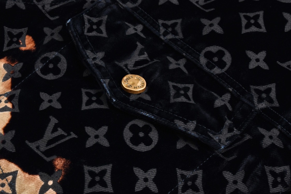 LOUIS VUITTON 路易威登 篝火植绒牛仔棉服 外套 牛仔衣 上衣 夹克 E0 1AF761