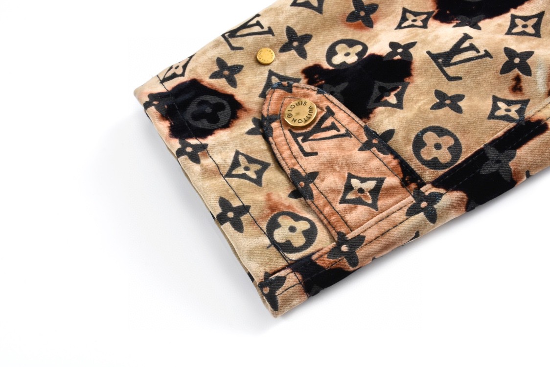 LOUIS VUITTON 路易威登 篝火植绒牛仔棉服 外套 牛仔衣 上衣 夹克 E0 1AF761