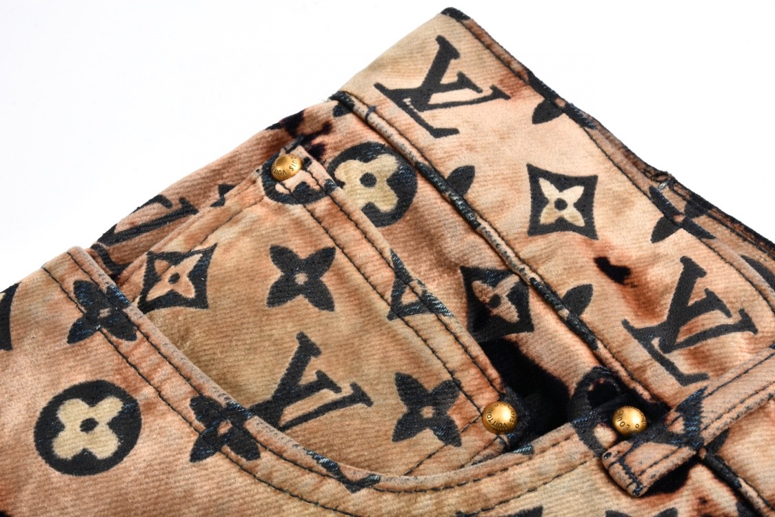 LOUIS VUITTON 路易威登 篝火植绒牛仔裤 裤子 长裤 C0 1AFACI