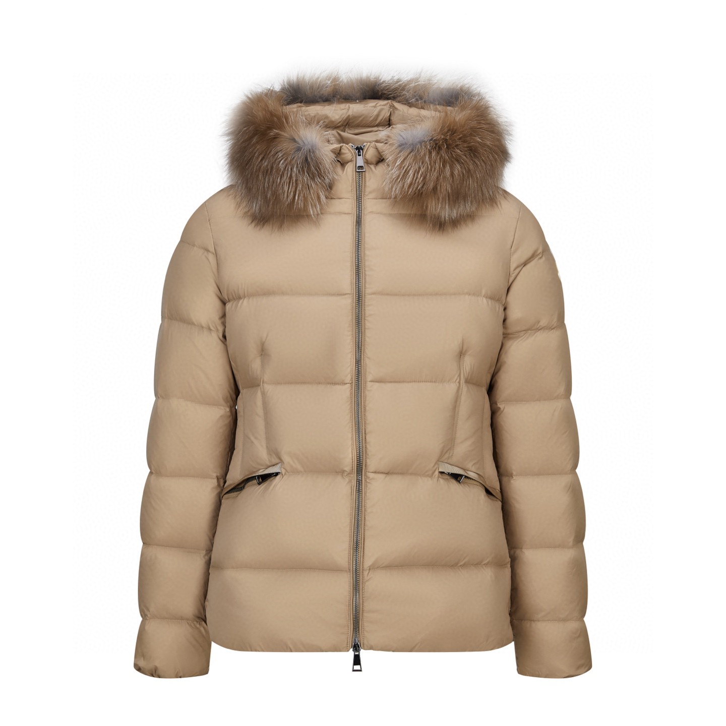 Moncler 蒙口 Boed系列 狐狸毛领收腰羽绒服 夹克 保暖 外套 驼米色 E2 J20931A00095595FE239