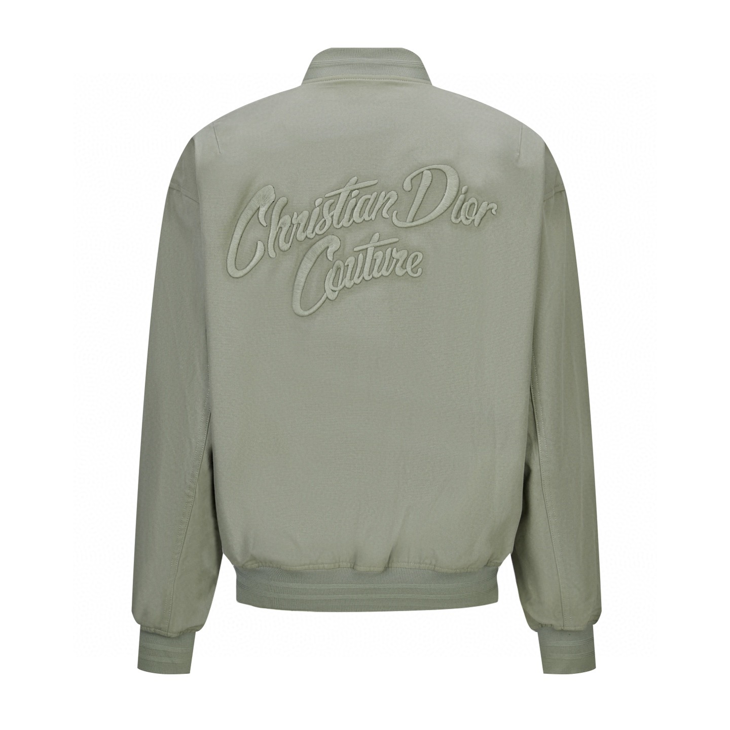 DIOR 迪奥 胸章刺绣棒球服 夹克 外套 长袖 灰绿色 米白色 B5 143C432G6107-C886