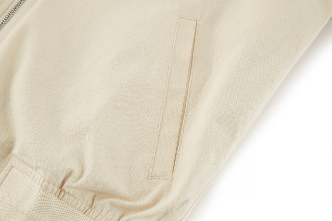 DIOR 迪奥 胸章刺绣棒球服 夹克 外套 长袖 灰绿色 米白色 B5 143C432G6107-C886