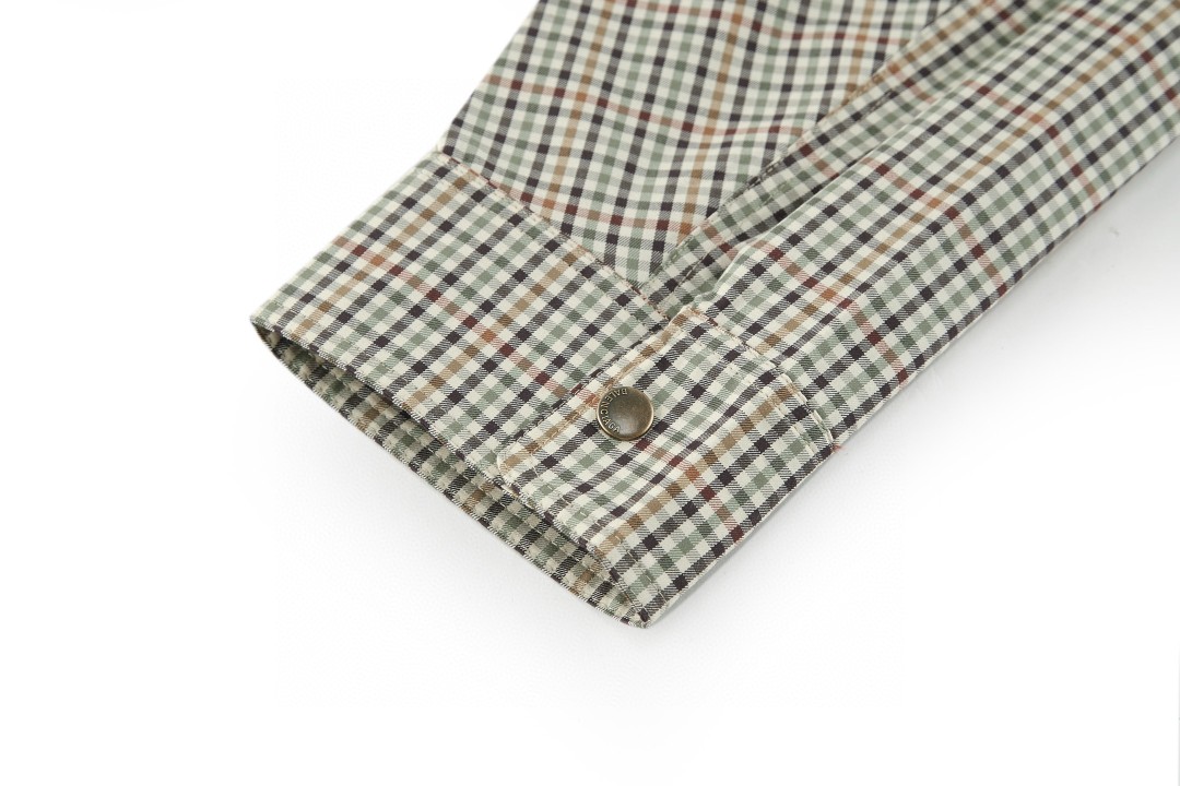 Balenciaga 巴黎世家 小格纹拉链衬衫 外套 夹克 长袖 秋冬 B0 839191TSM207778