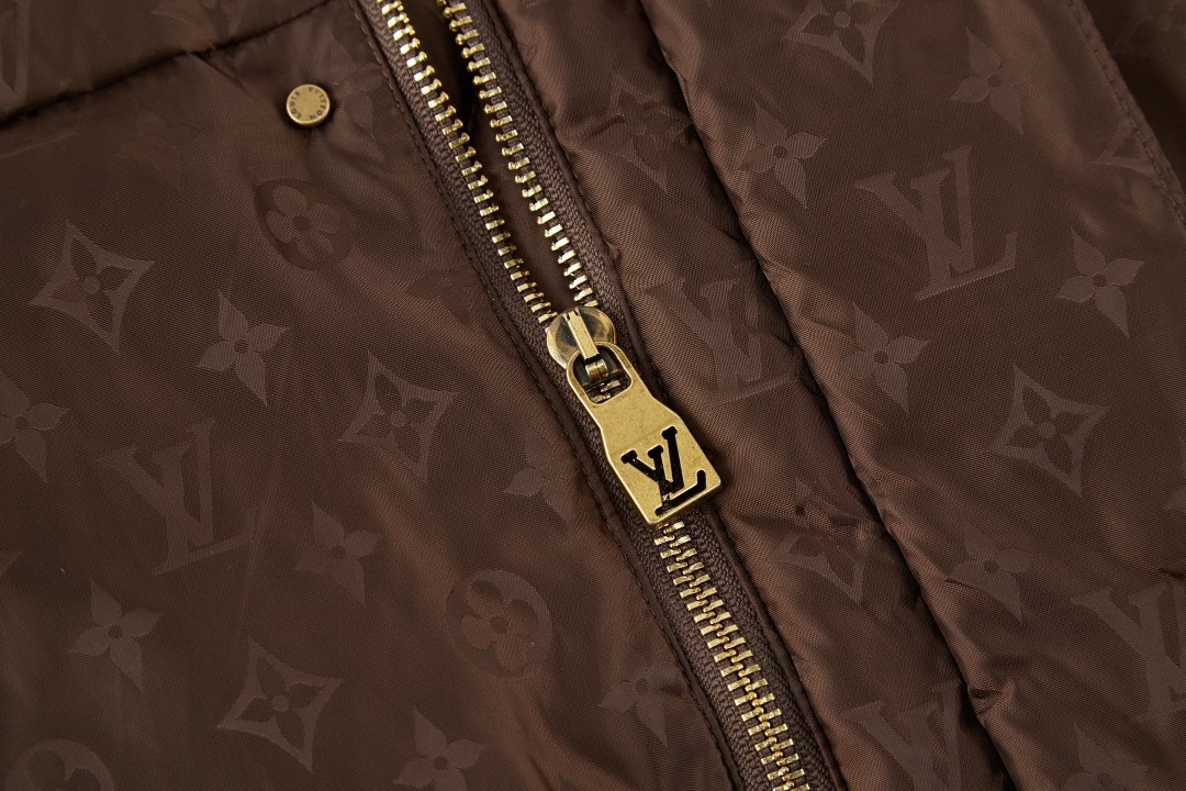 LOUIS VUITTON 路易威登 SKI滑雪系列 印花棉服 夹克 外套 长袖 棕色 D5 1AJBCF