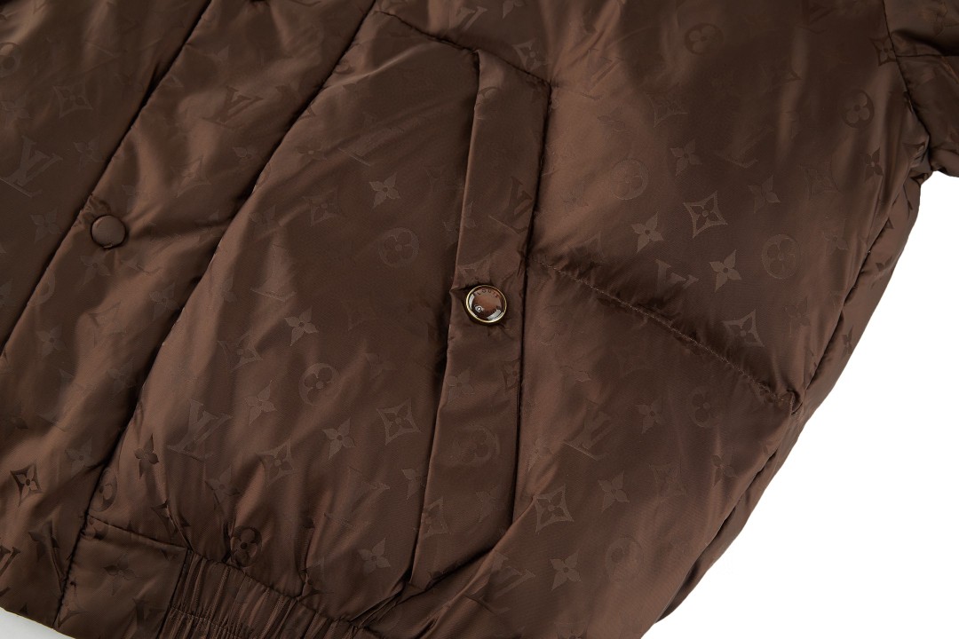 LOUIS VUITTON 路易威登 SKI滑雪系列 印花棉服 夹克 外套 长袖 棕色 D5 1AJBCF