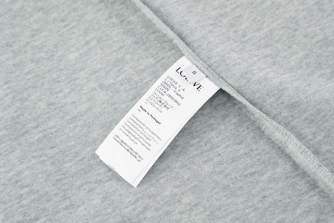 Loewe 罗意威 Louis Wain 联名款 石像猫圆领T恤 打底衫 灰色 A5 H526Y24J32-1440