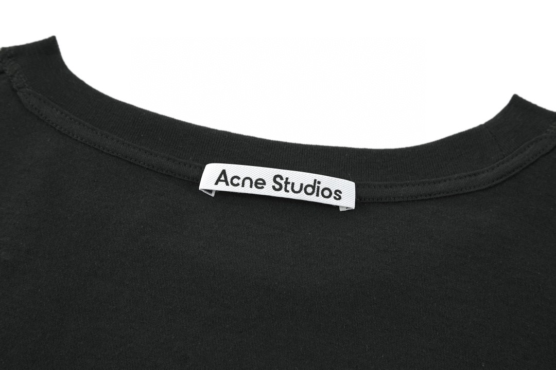 Acne Studios 1996 镜面反光烫钻T恤 打底衫 长袖 白色 黑色 A5 CL0416-183