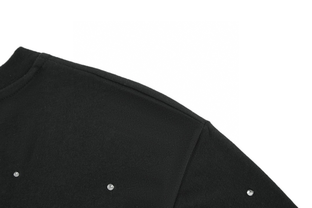 Acne Studios 1996 镜面反光烫钻T恤 打底衫 长袖 白色 黑色 A5 CL0416-183