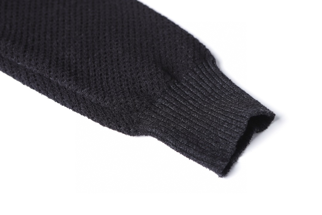 Versace 范思哲高领提花拉链开衫 毛衣 针织衫 外套 长袖 黑色 C0 1020594-1A14677-1EF70