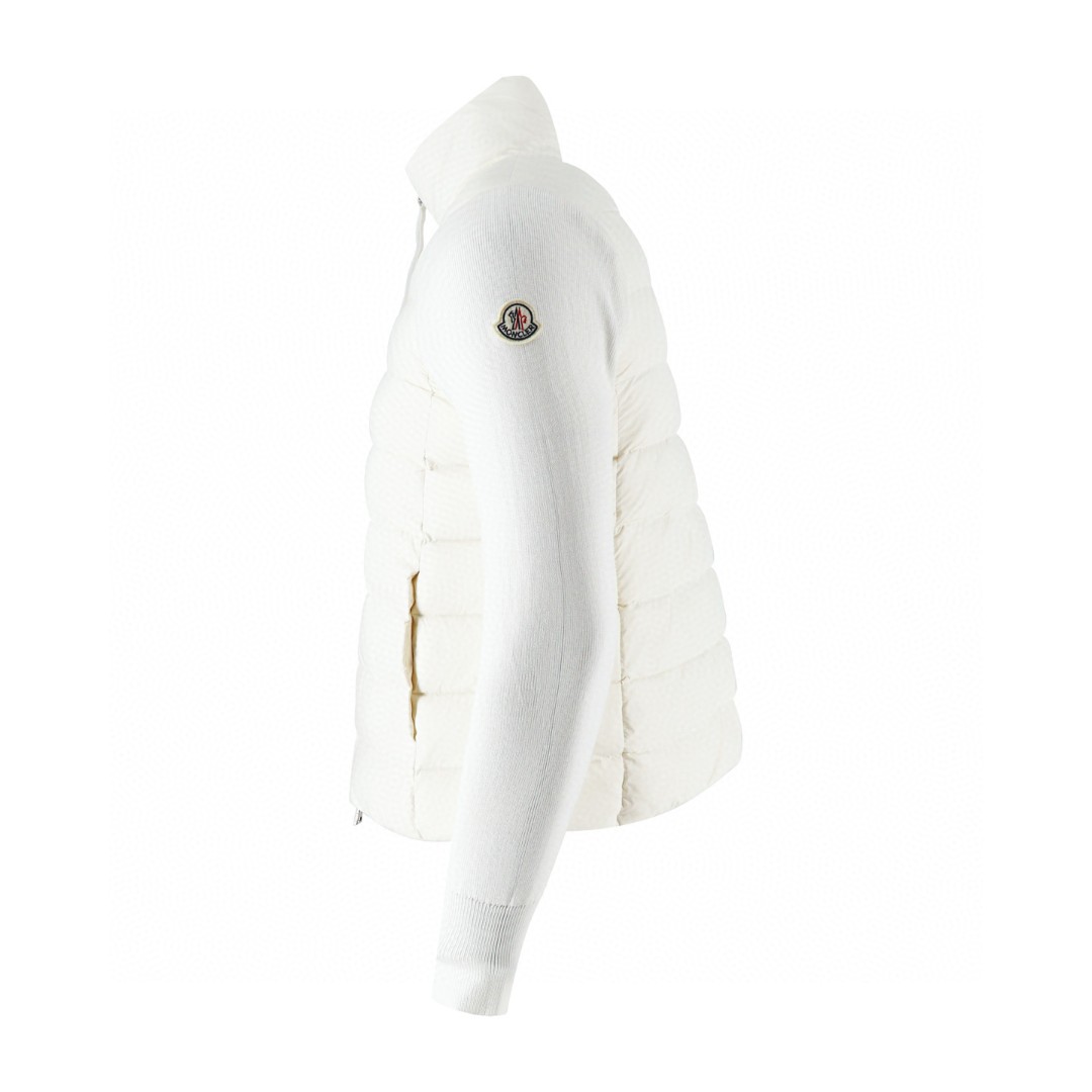 Moncler 蒙口 毛织拼接羽绒服 夹克 保暖 外套 女款 黑色 白色 C5 G20939B00030M1131030