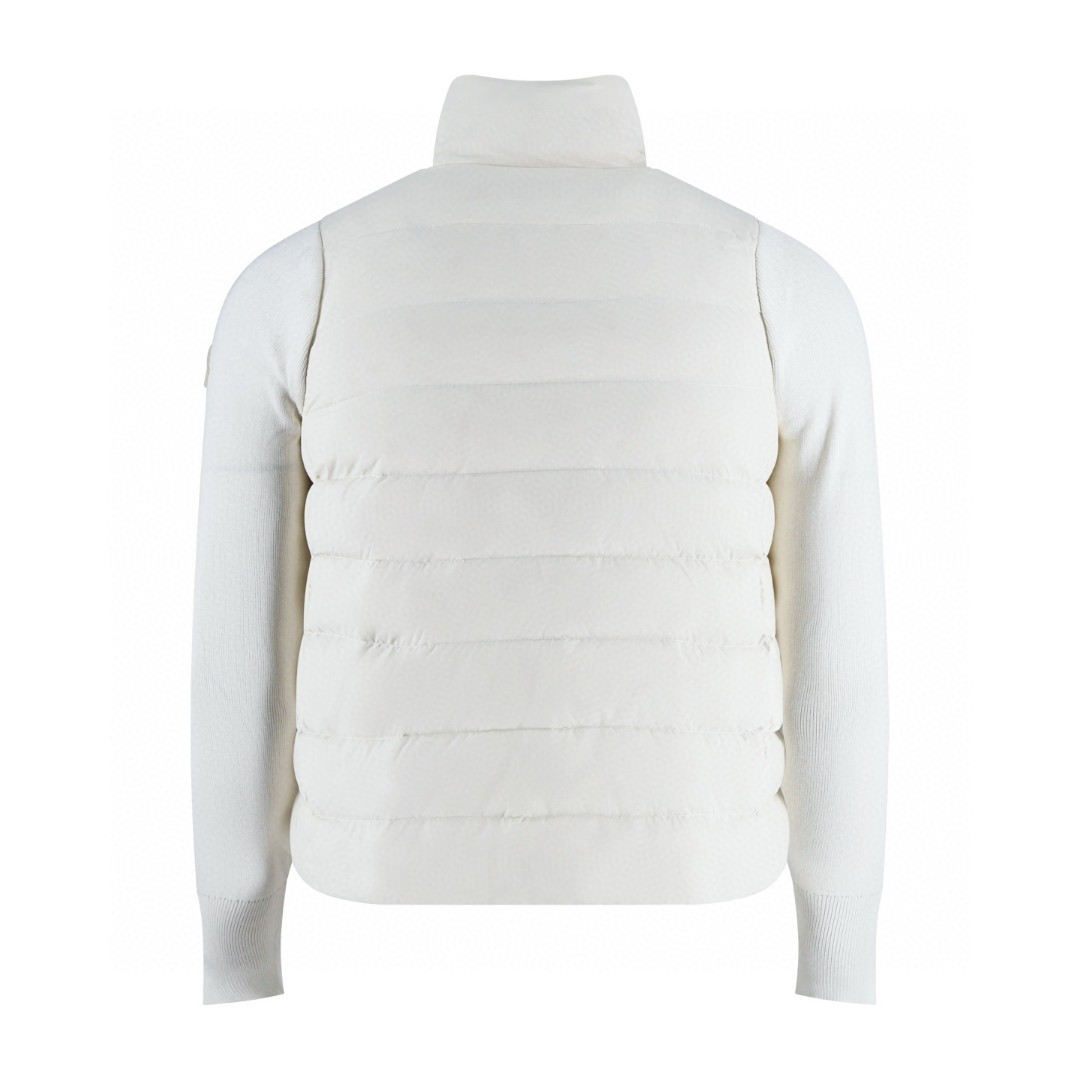 Moncler 蒙口 毛织拼接羽绒服 夹克 保暖 外套 女款 黑色 白色 C5 G20939B00030M1131030