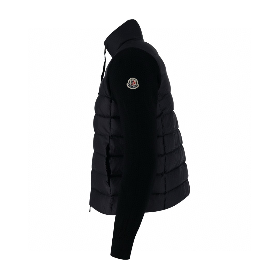 Moncler 蒙口 毛织拼接羽绒服 夹克 保暖 外套 女款 黑色 白色 C5 G20939B00030M1131030