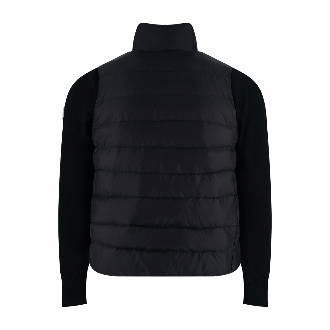 Moncler 蒙口 毛织拼接羽绒服 夹克 保暖 外套 女款 黑色 白色 C5 G20939B00030M1131030