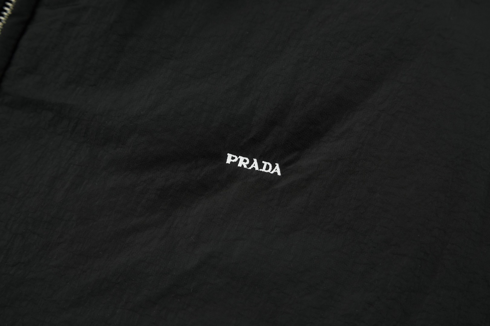 PRADA 普拉达 小刺绣棉服 外套 夹克 保暖 长袖 黑色 C0 