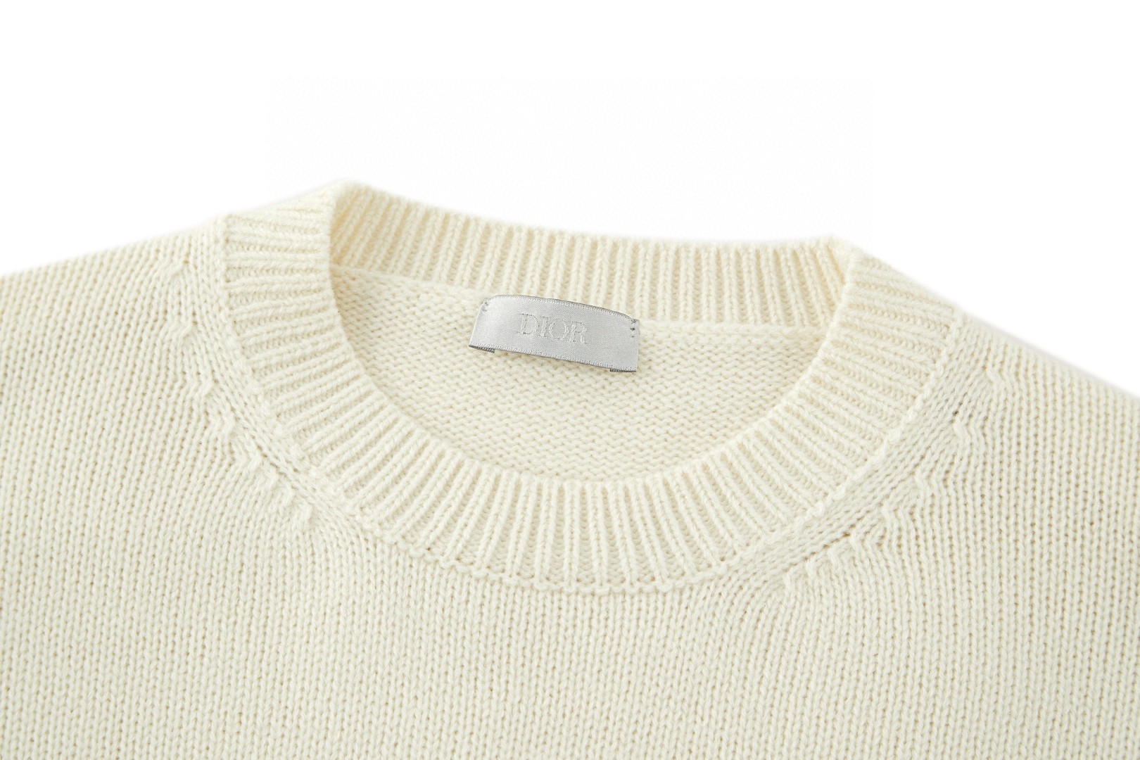 DIOR 迪奥 麻绳标识毛衣 针织衫 外套 长袖 白色 黑色 B0 613M627A2027-C080