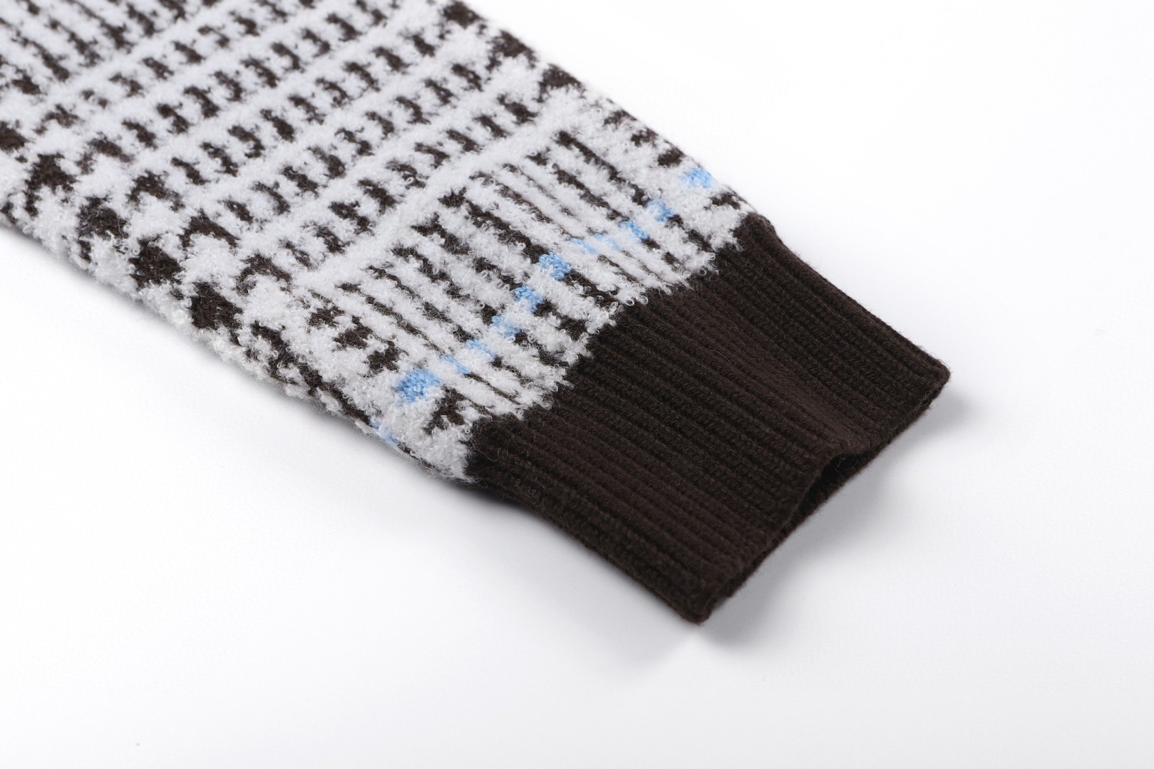 LOUIS VUITTON 路易威登 千鸟格纹V领开衫 针织衫 毛衣 外套 C0 1AJBSP