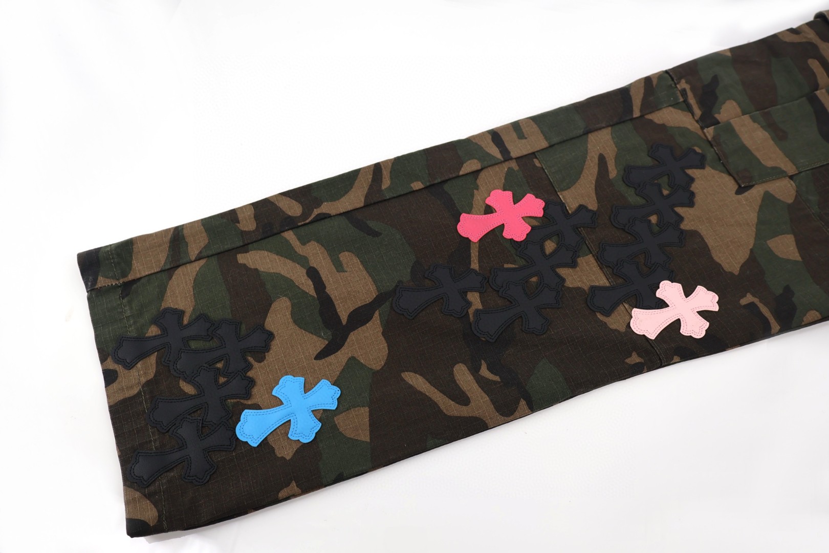 Chrome Hearts 克罗心 迷彩贴皮工装裤 长裤 裤子 C0