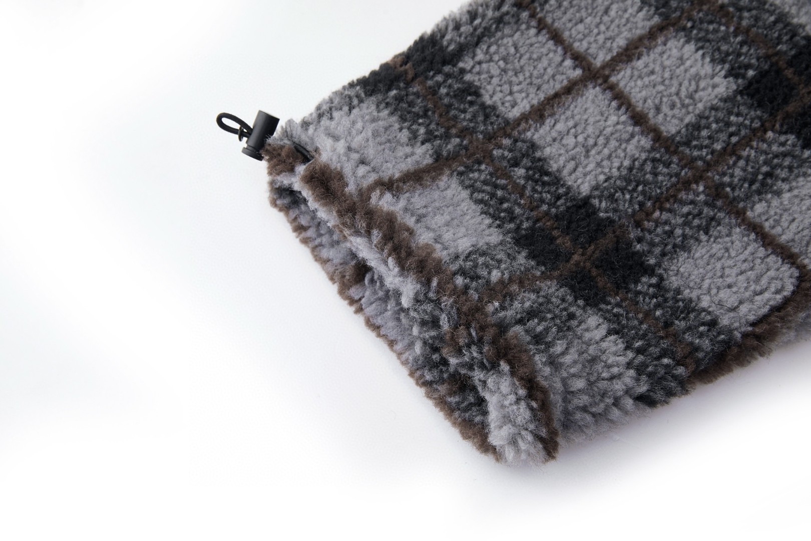 MIU MIU 缪缪 泰迪羊羔绒格子刺绣拉链外套 夹克 长袖 灰色 C0 MJL042-18ZQ-F0BD9-S-OOO