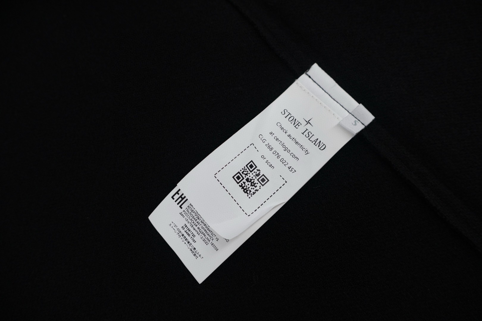 STONE ISLAND 石头岛 单排扣羊毛呢衬衫外套 夹克 长袖 黑色 C5 K2S155100058S0IN1-V0029