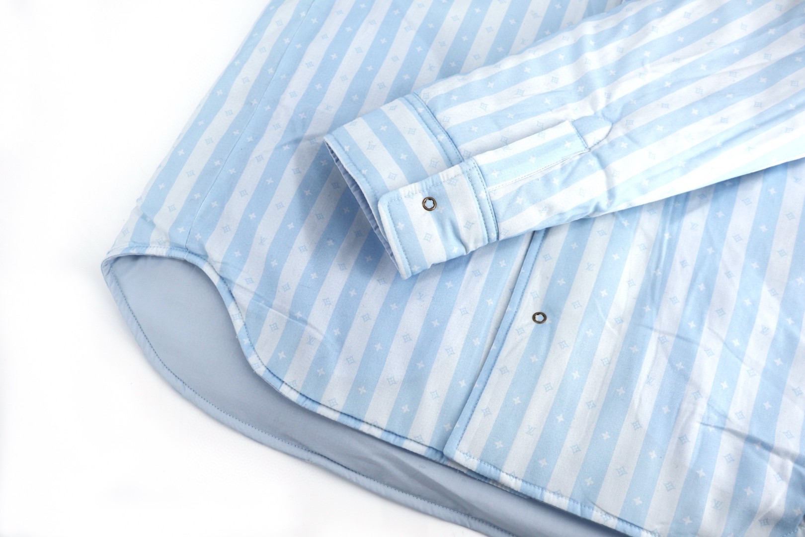 LOUIS VUITTON 路易威登 双面穿轻量棉服衬衫 夹克 外套 长袖 蓝色 C0 1AJBEV