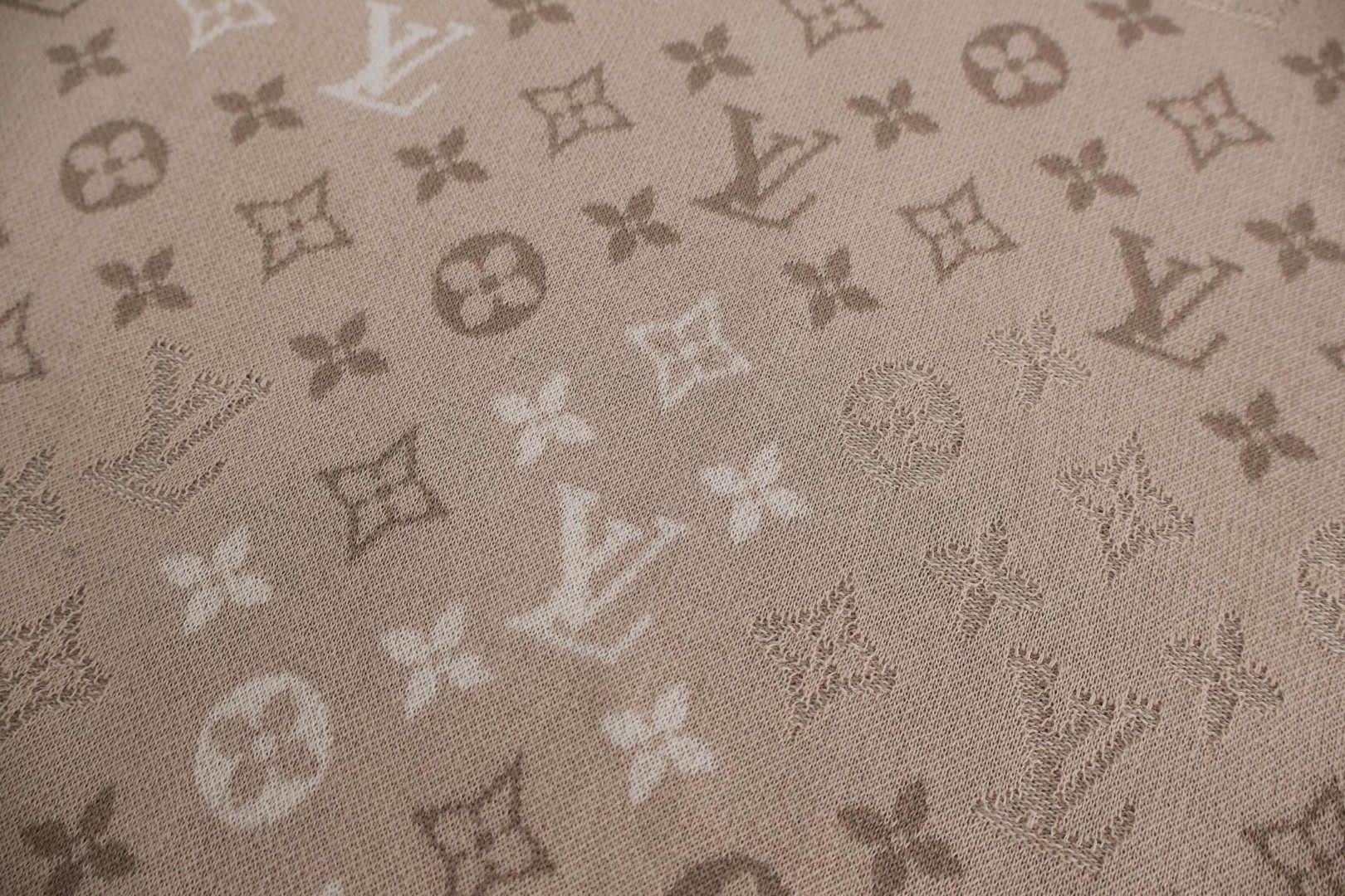 LOUIS VUITTON 路易威登 LV 暗纹老花提花T恤 短袖 A5