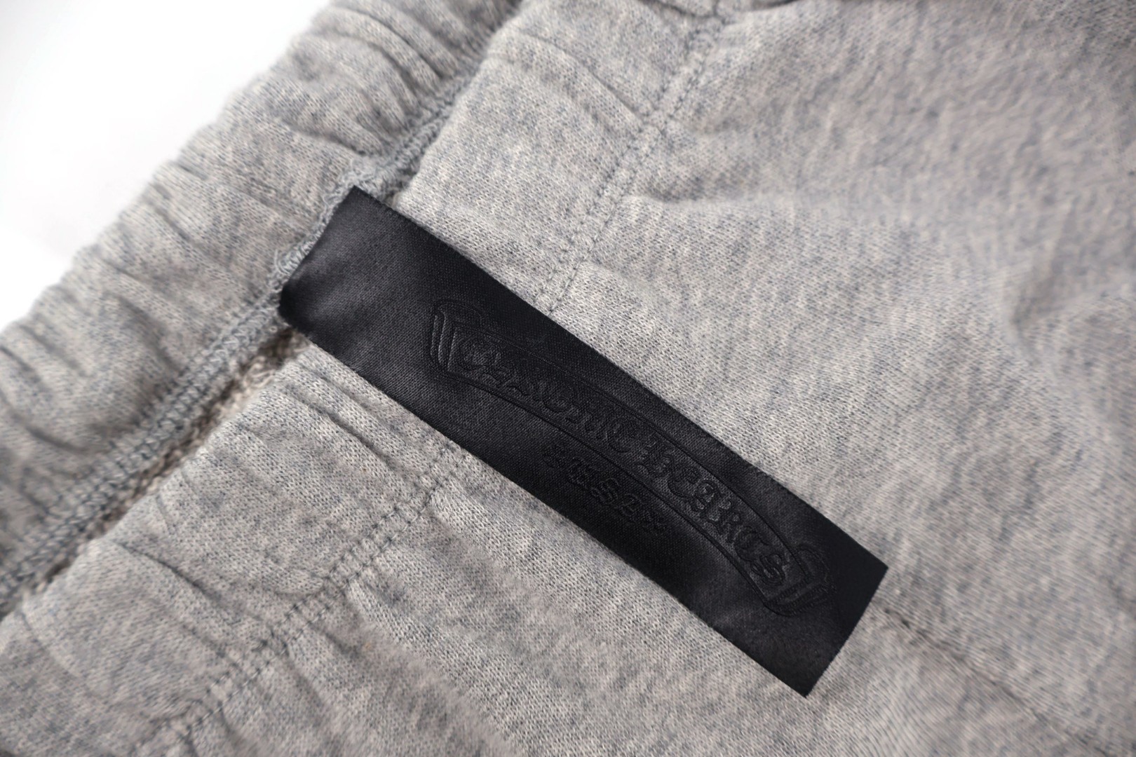 Chrome Hearts 克罗心 植绒十字架运动裤 休闲裤 长裤 裤子 灰色 B0