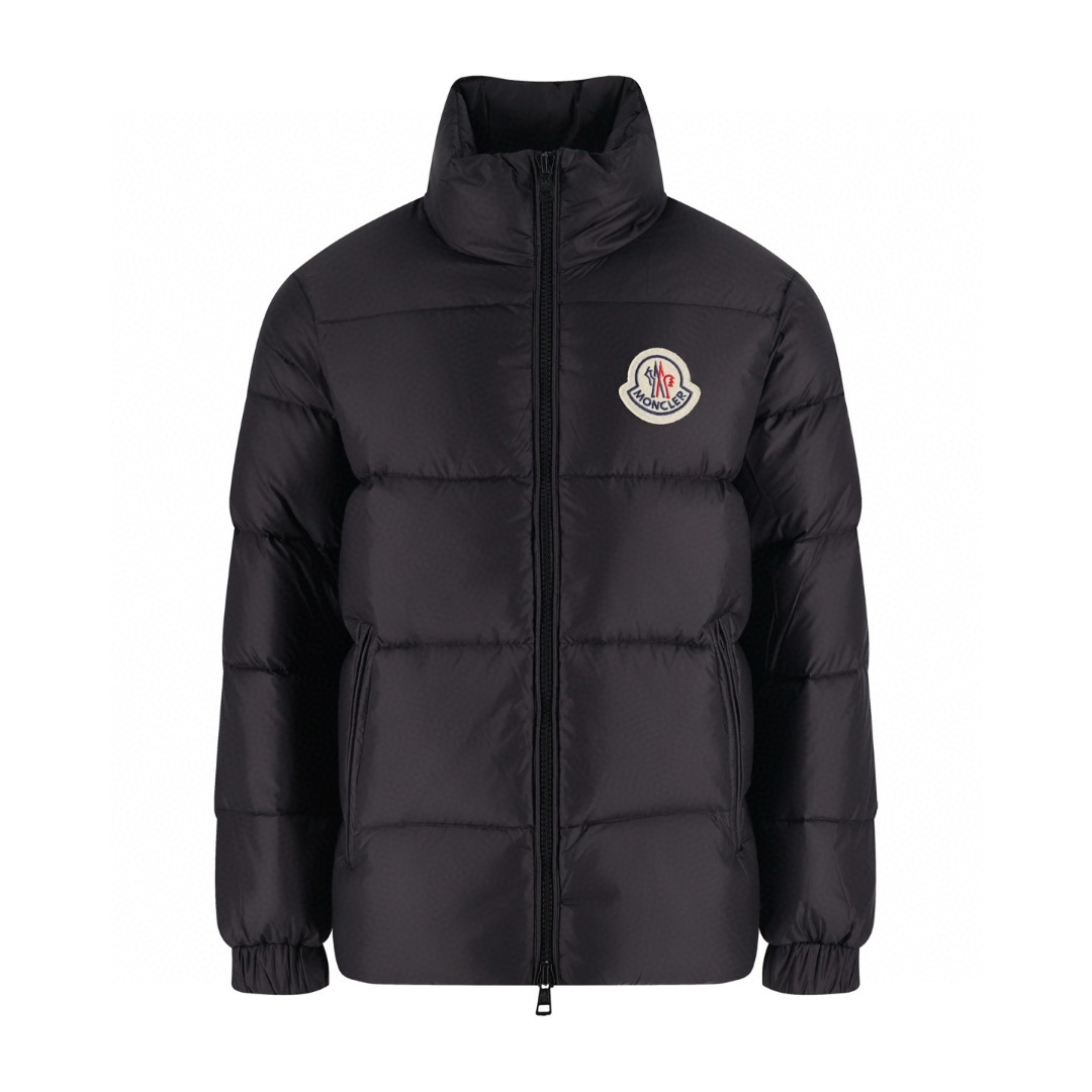 Moncler 蒙口 Citala 系列徽标贴布立领羽绒服 保暖 外套 蓝色 黑色 E0 J20911A000745396L71G