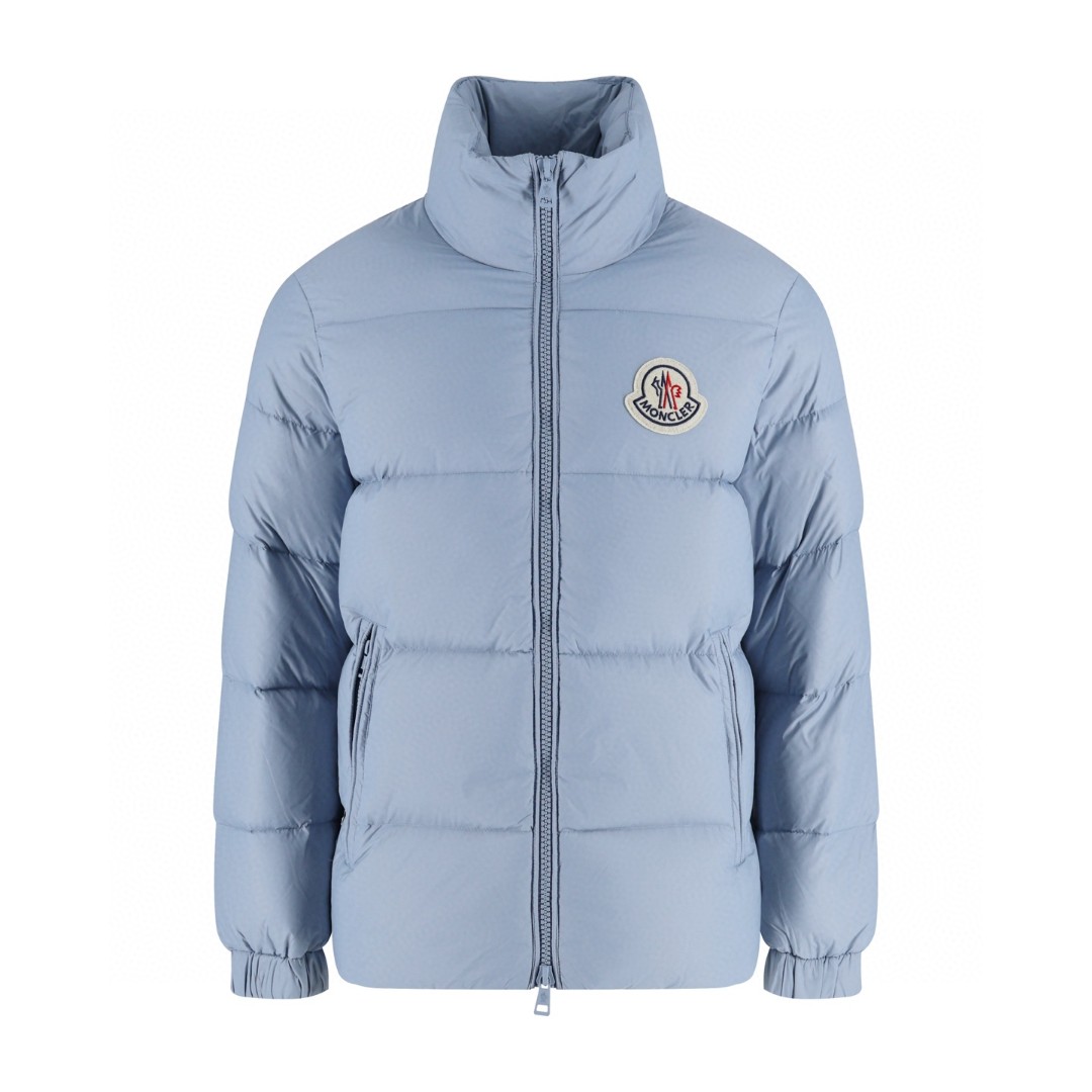 Moncler 蒙口 Citala 系列徽标贴布立领羽绒服 保暖 外套 蓝色 黑色 E0 J20911A000745396L71G