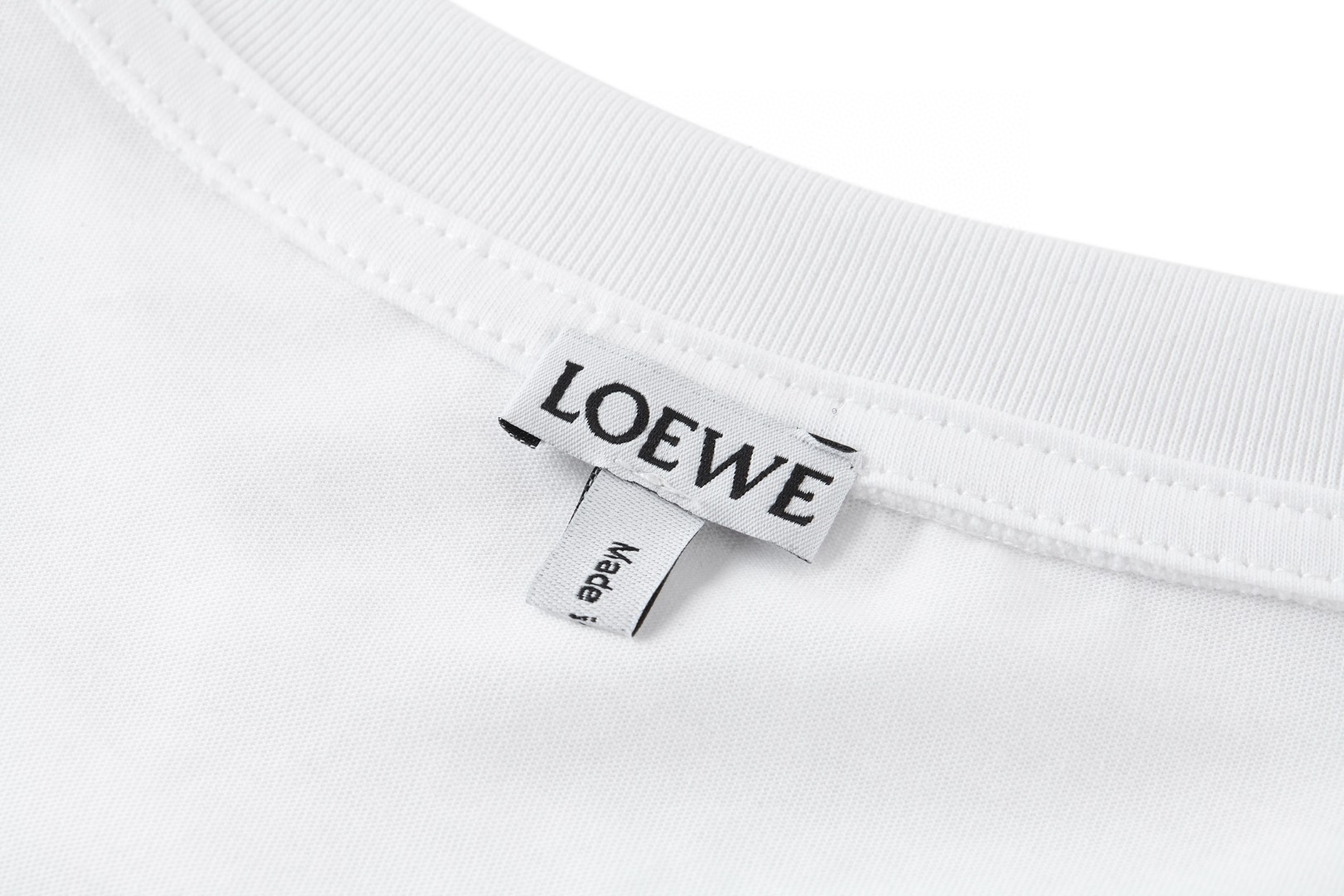 Loewe 罗意威 卡通刺绣标识 短袖 T恤 圆领 夏季 白色 A2 H526Y22XD2-2100