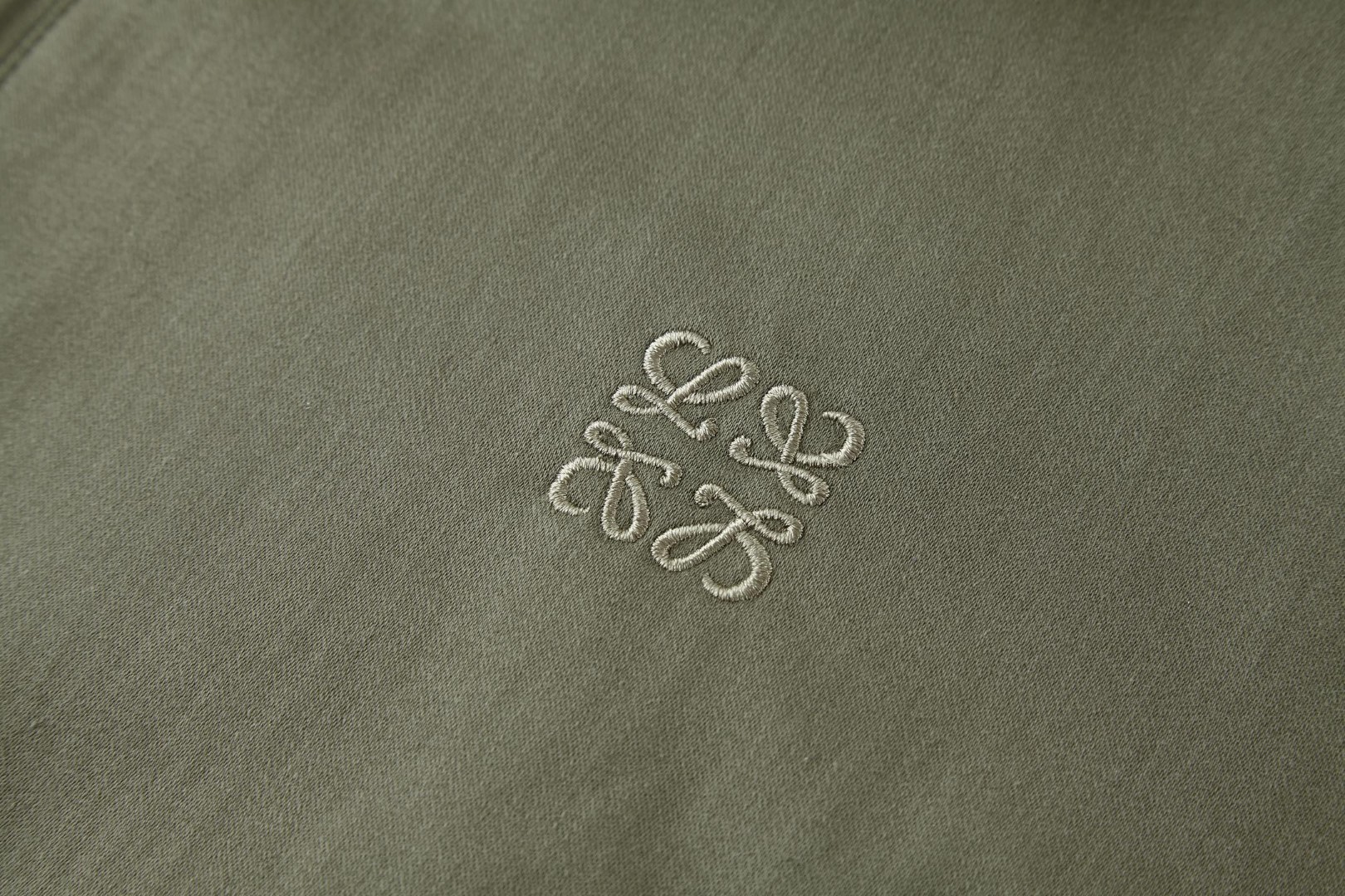 Loewe 罗意威 皮标松紧腰工装拉链外套 夹克 长袖 秋冬 绿色 C0 H526Y02L01-4160