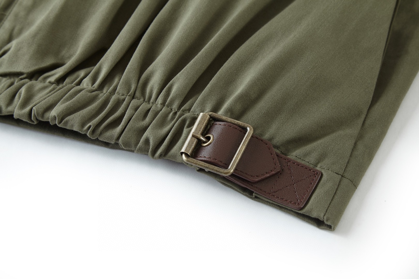 Loewe 罗意威 皮标松紧腰工装拉链外套 夹克 长袖 秋冬 绿色 C0 H526Y02L01-4160