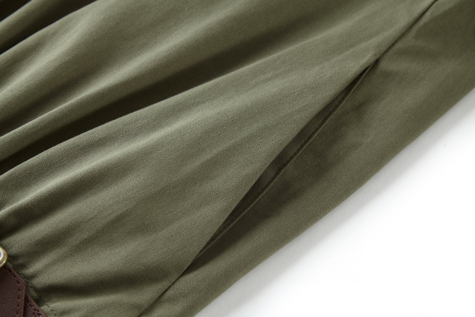 Loewe 罗意威 皮标松紧腰工装拉链外套 夹克 长袖 秋冬 绿色 C0 H526Y02L01-4160