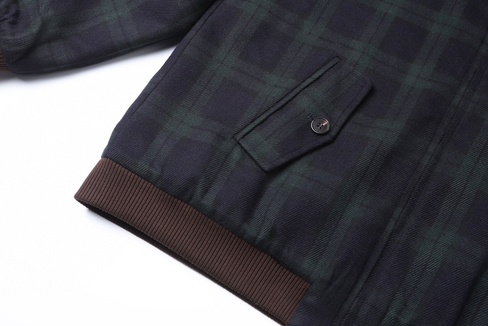 MIU MIU 缪缪 撞色格纹翻领拉链外套 夹克 长袖 C0 ML1328-17V7-F0D3Z-S-OOO