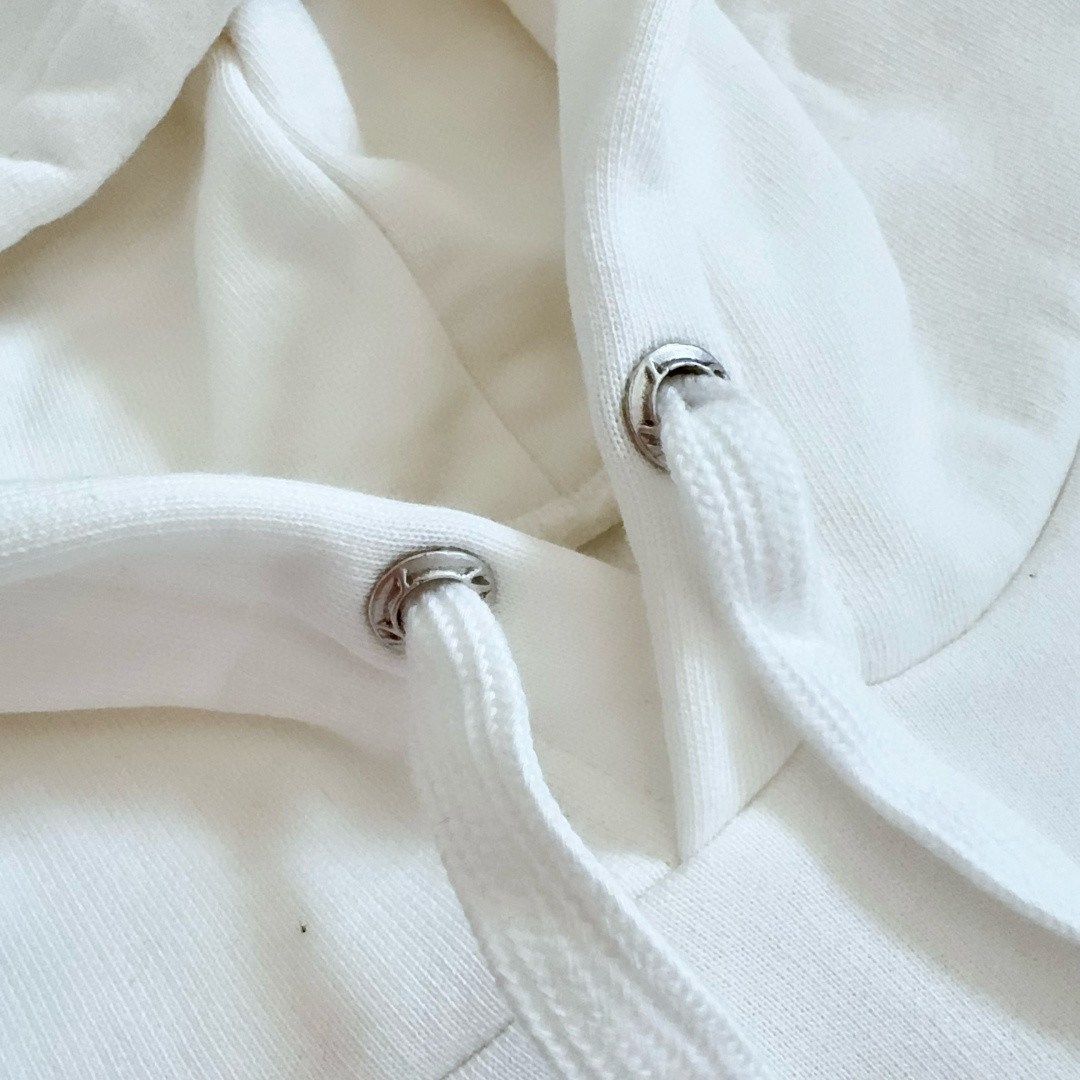 Chrome Hearts 克罗心 后背粉色马蹄连帽卫衣 套头 外套 白色 A5 042-075043