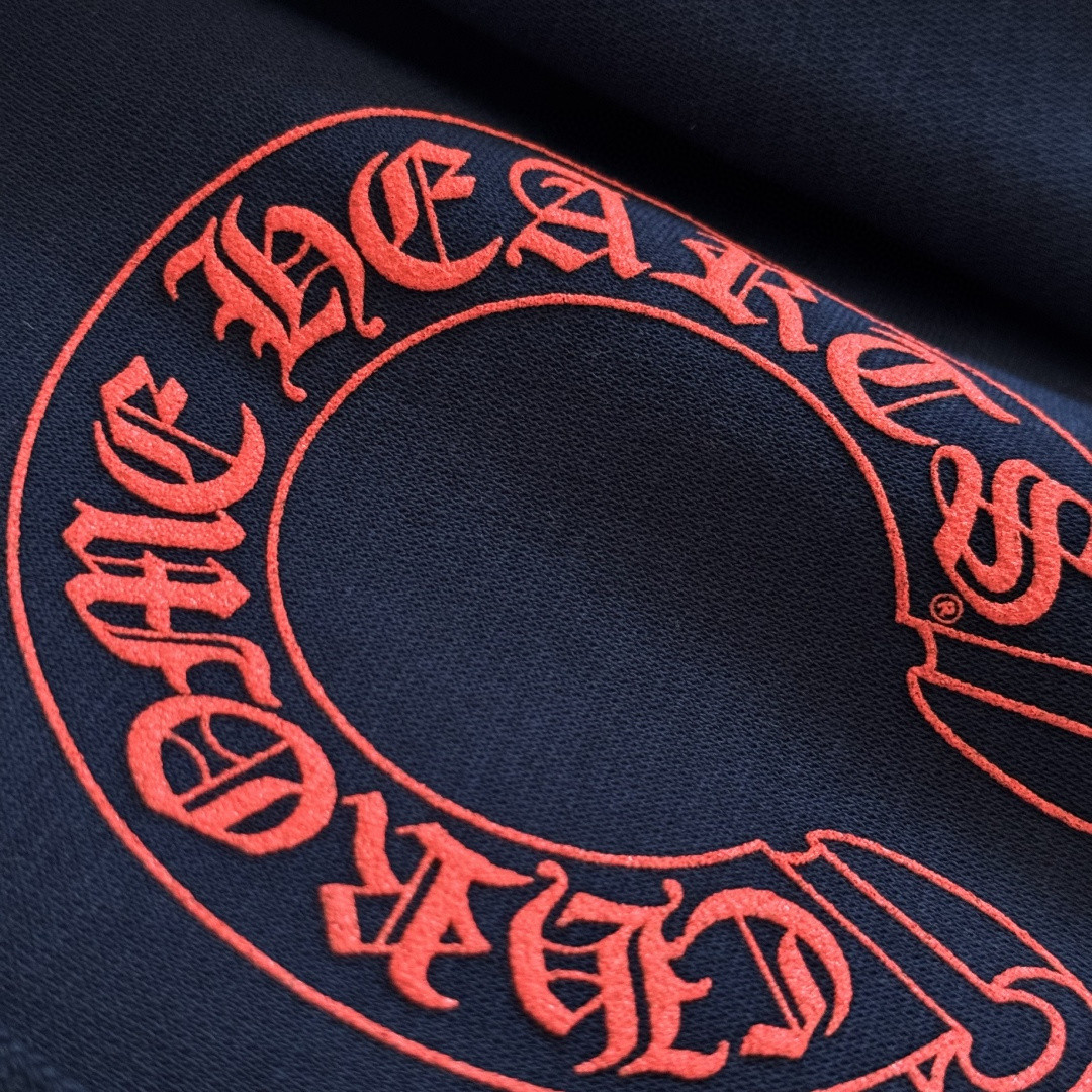 Chrome Hearts 克罗心 马蹄花臂连帽卫衣 套头 外套 藏蓝色 A5 CH-200923