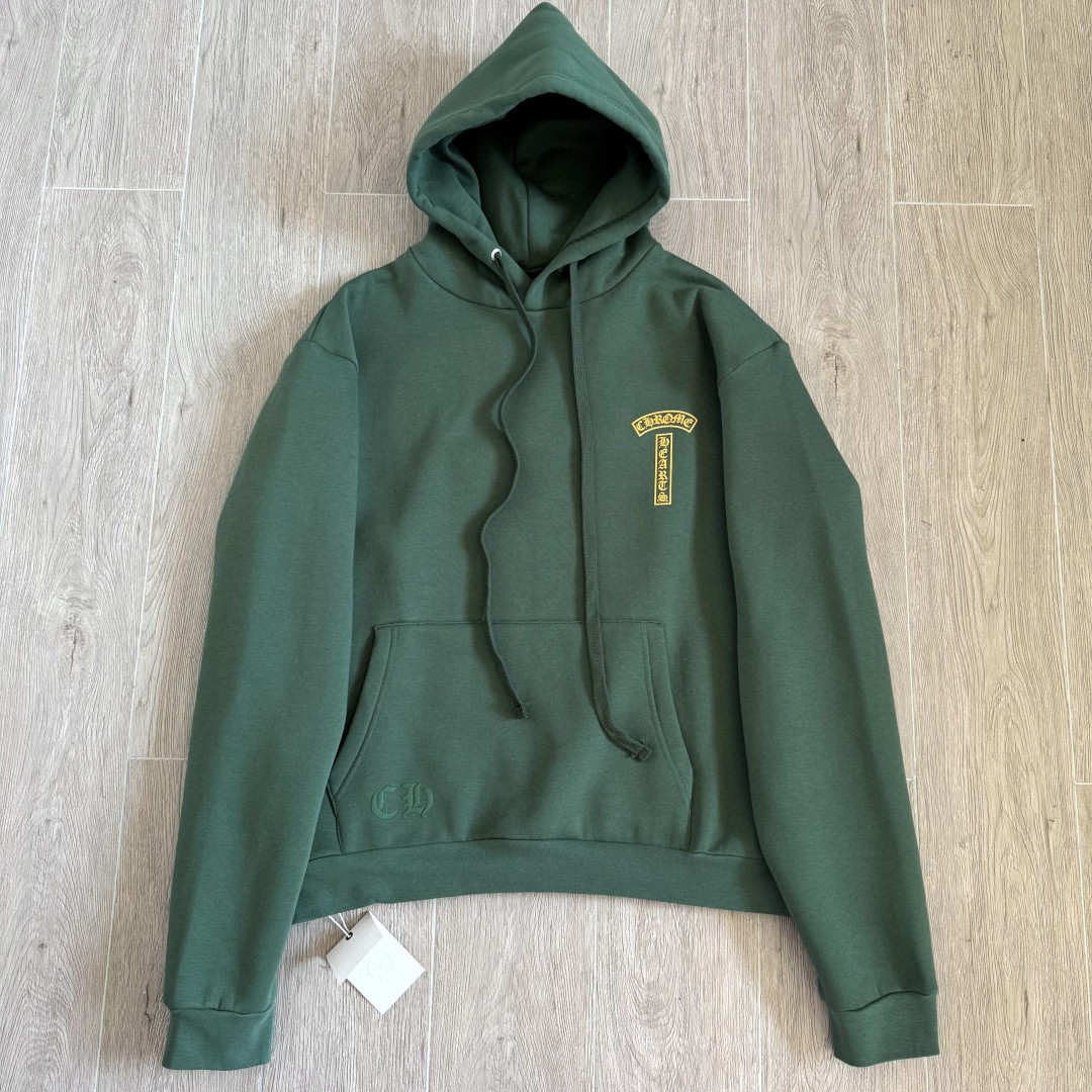 Chrome Hearts 克罗心 限定墨绿色连帽卫衣 套头 外套 绿色 A5 CH-87753220