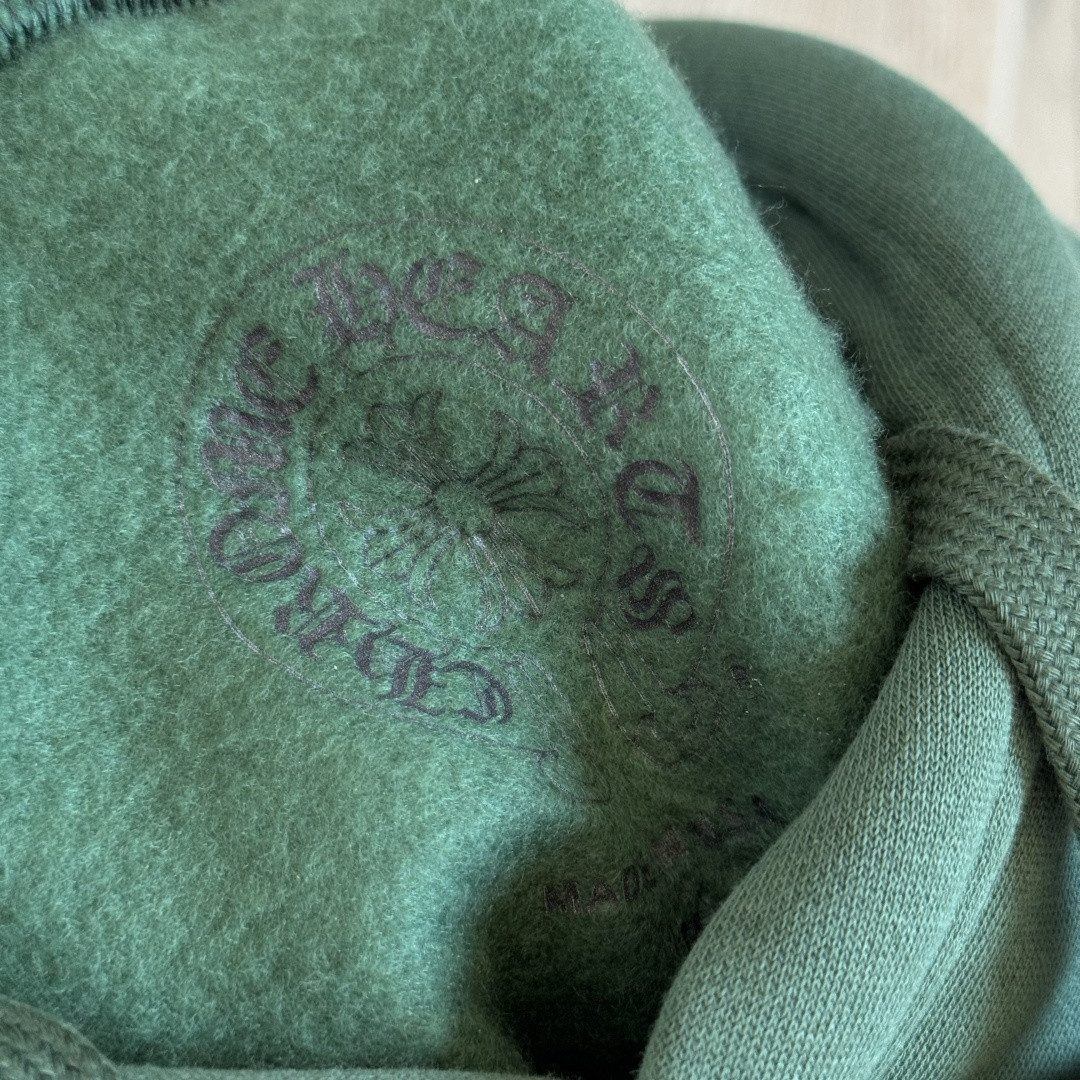 Chrome Hearts 克罗心 限定墨绿色连帽卫衣 套头 外套 绿色 A5 CH-87753220